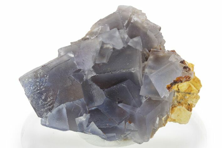 Blue and Purple Cubic Fluorite Crystal Cluster - Afghanistan #354683